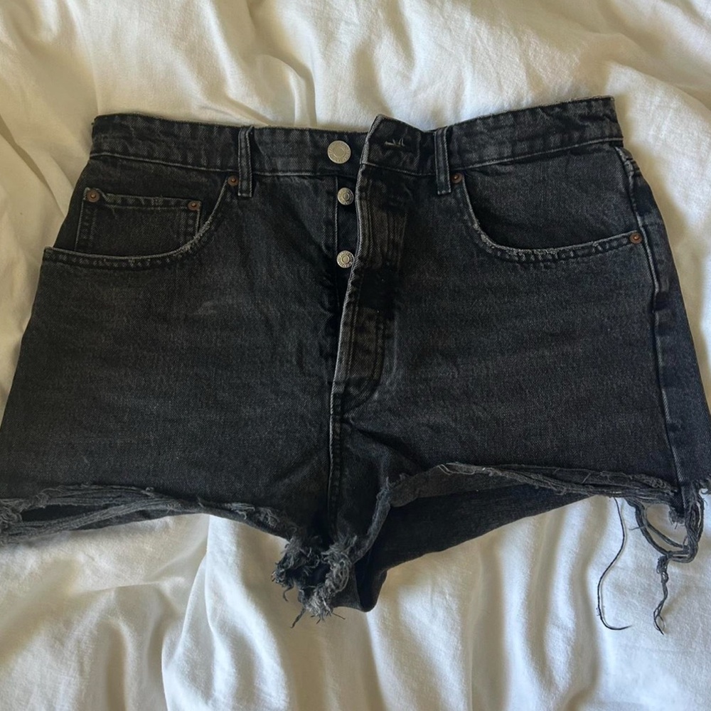 Zara Black Denim Women Shorts